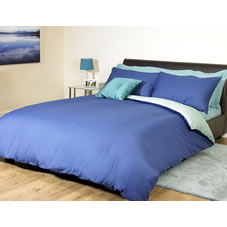 Sleep Duvet Set Reversible Blue/Aqua Single