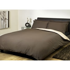 Wilkinson Plus Sleep Duvet Set Reversible Chocolate/Latte Double