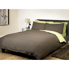 Wilkinson Plus Sleep Duvet Set Reversible Green/Chocolate Double