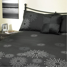 Wilkinson Plus Spiro Duvet Set Black King Size