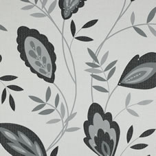 Super Fresco Verdant Wallpaper Black/White 18928