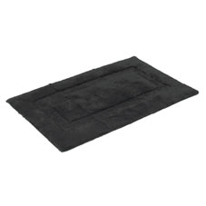 Wilkinson Plus Wilko Bathmat Combed Cotton Black