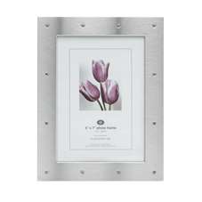 Wilko Diamonds Photo Frame Metal Silver Effect