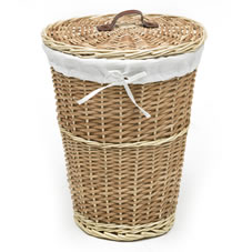 Wilko Laundry Bin Round Willow Small