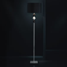 Wilko Lustre Floor Lamp Black/White 3 Light