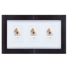 Wilko Photo Frame Leather Effect Multi 17inx9in