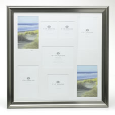 Wilko Photo Frame Multi Frame Silver 16inx16in