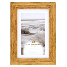 Wilko Photo Frame Oak Effect 6inx4in