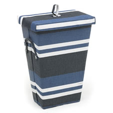 Wilkinson Plus Wilko Stripe Storage Bin Rectangular Blue Medium