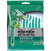 Extra 2 Sensitive Disposable Razors x 20