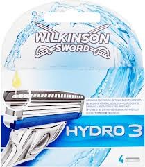 Hydro 3 Cartridge Blades x 4