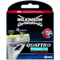 Quattro Titanium Precision Blades x 8