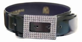 William Hunt Black Belt with Rectangle Buckle