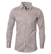 White and Purple Stripe Long Sleeve