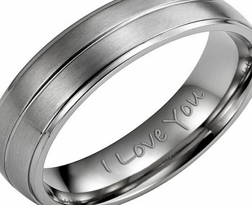 Willis Judd Brand New 7mm Mens Brushed Titanium Ring Comes In A Free Black Velvet Ring Box