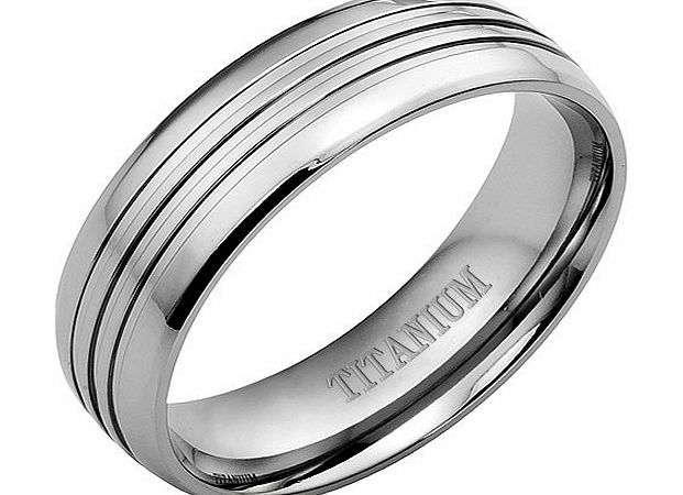 Willis Judd New Mens Titanium Polished Ring 8mm Wide In Black Velvet Ring Box