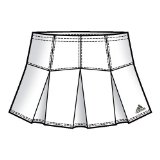 ADIDAS Ladies Adilibria Skort, 08, WHITE