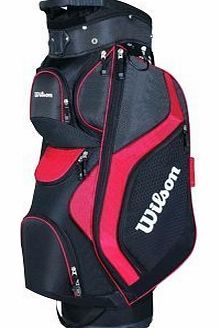 Wilson Mens Prostaff Cart Bag - Black/Red