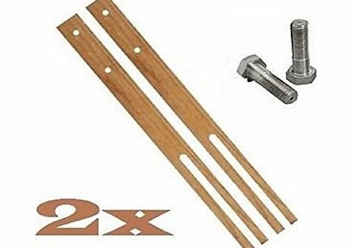 Wilson_Direct Heavy Duty 2 x Hardwood Headboard Legs Struts - Slotted amp; Pre-Drilled Good Quality   Screws