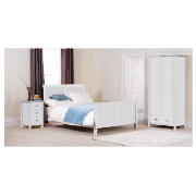 Double Bed, White And Silentnight