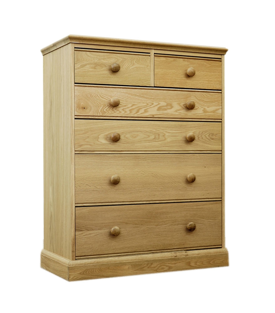 Oak 2+2+2 Drawer Chest