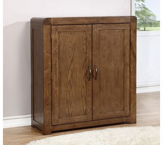 Solid Oak Shoe Cabinet - 20 Pairs