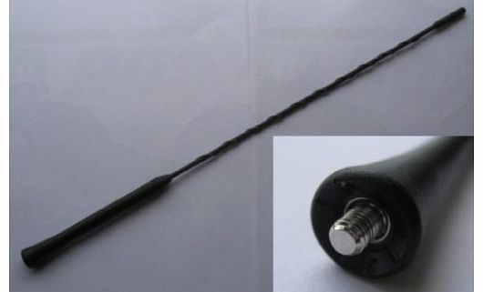 wlw Fiat Punto Black Genuine Replacement AM/FM Aerial Mast Antenna Roof Screw in Type