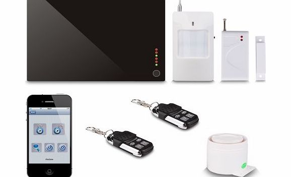 WMicroUK Top Quality Home House AlarmWireless GSM Autodial Home House Office Burglar Intruder Alarm System UK