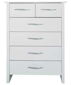 Woburn 4 Wide 2 Narrow Drawer Chest - White