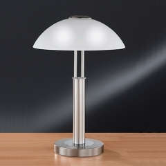 Wofi Lighting Prescot Low Energy Nickel Matt Table Light