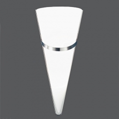 Prince White Glass Wall Light