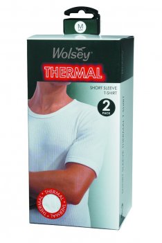 Wolsey 2 pack Short Sleeved Wolsey Thermal T Shirt