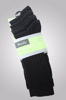 Wolsey Cotton 5 Pair Pack Rib Socks