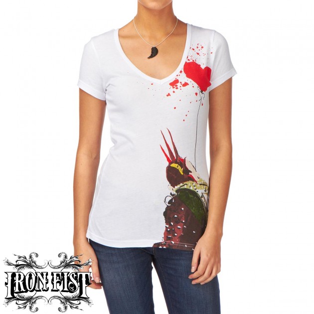 Iron Fist Spike Basic V Neck T-Shirt -