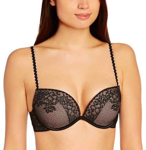 Wonderbra Full effect Lace Bra Push-Up Womens Bra Black 38B