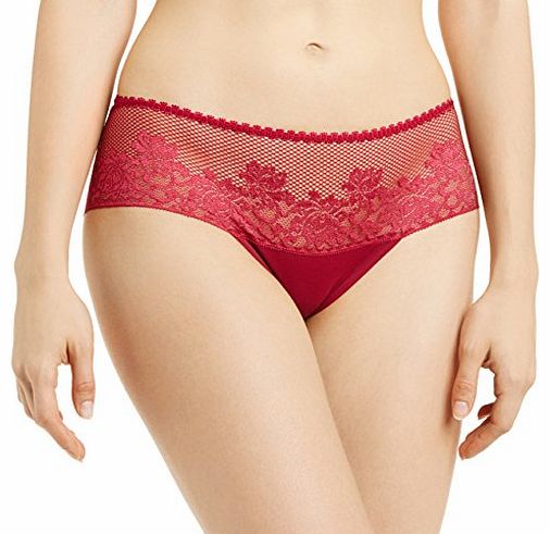 Wonderbra Womens Full Effect Lace Bra Brief, Red (Precious Red), Size 12 (Manufacturer Size: Medium)