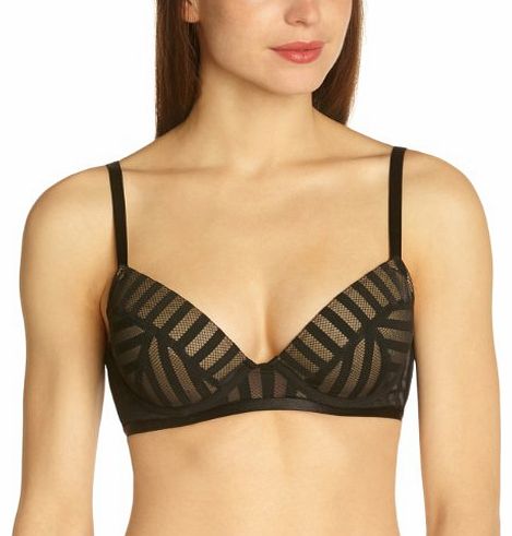 Wonderbra Womens WONDERBRA GLAM Push Up Bra, Black, 34A