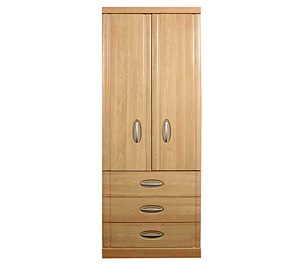 Caxton Furniture Strata 2 Door 3 Drawer Wardrobe