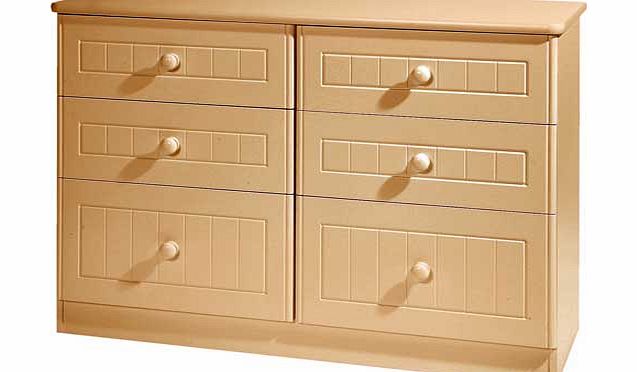 Kids 6 Drawer Chest - Beech