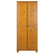 Double Wardrobe, Antiqued Pine