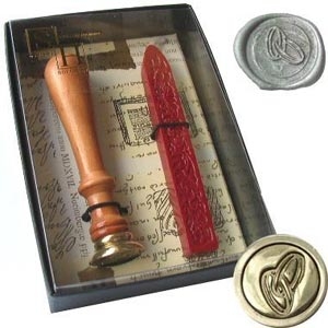 Handled Wedding Rings Wax Seal
