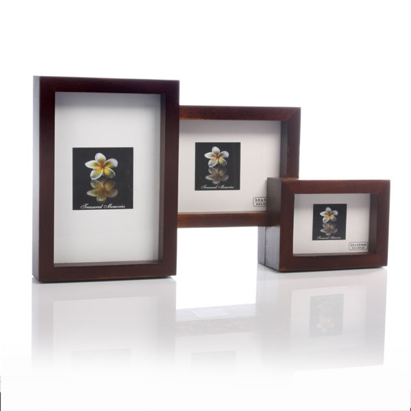 Wooden Triple Photo Frame