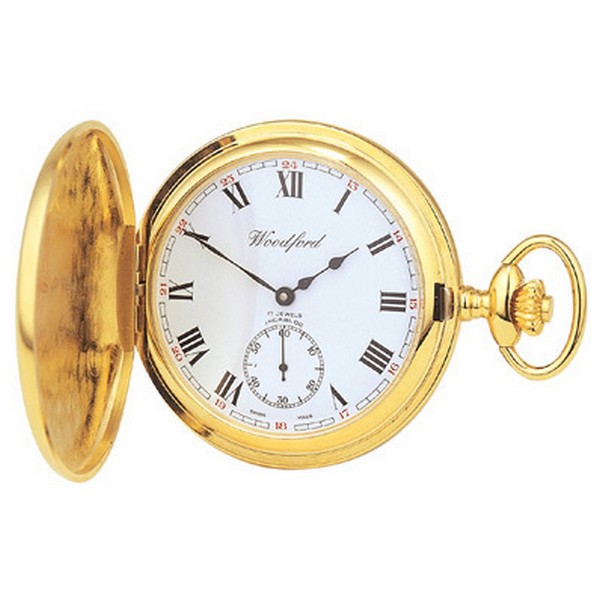 Full Hunter Swiss Jewel Mechanical Pocket Watch by