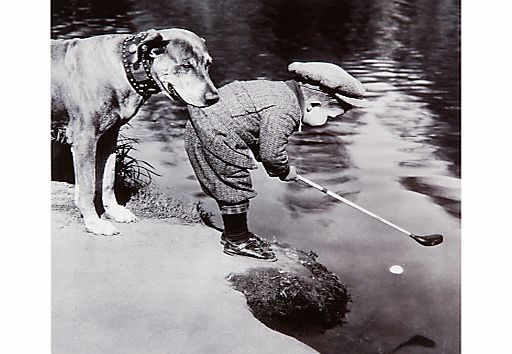 Woodmansterne Little Gold Boy and Dog Greeting