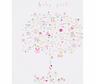 Woodmansterne Tree with Gifts New Baby Girl