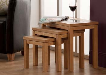 World Furniture Conrad Nest of Tables in Oak