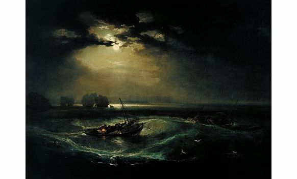 J.M.W TURNER Fishermen at Sea c1791 250gsm ART CARD Gloss A3 Reproduction Poster