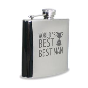 Best Man Hipflask