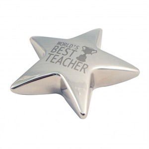 Teacher Trophy Star Paperweight