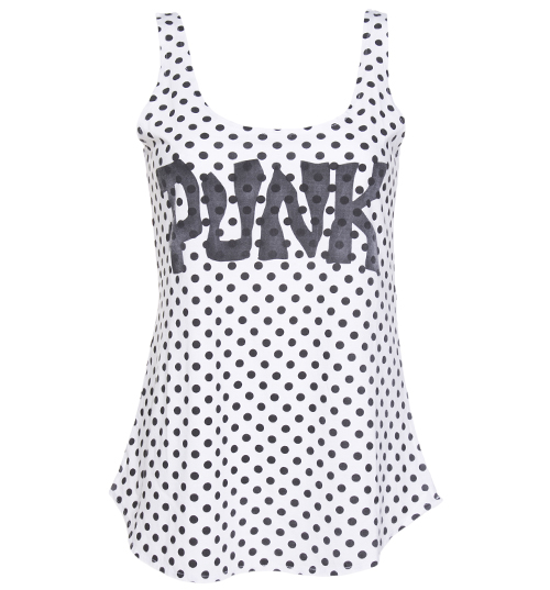 Ladies Punk Spot Vest from Worn By